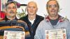 (rt)   Die Wahl zum Sportler des Jahres 2013 im Bereich Behindertensport durch die World-Kampfkunst-Federation-Deutschland (WKF) fiel auf die Handicap-Sportler Leonhard Krebs (Kleinlangheim) und Jürgen Lachner (Volkach).  Beide Sportler wurden aufgrund ihrer besonderen Leistung im Blasrohrsport und in der Handicap-Selbstverteidigung mit der Urkunde „Sportler des Jahres 2013 ausgezeichnet. In einer kleinen Feier in den Trainingsräumen der Kampfsportschule Müller (Geesdorf) hat WKF-Vizepräsident Horst M. Kohl beiden Sportlern ihre Auszeichnung überreicht, so die Mitteilung an die Presse. In der WKF-Deutschland ist der „Sport für Menschen mit Behinderung“ seit 2011 eine feste Einrichtung, und wird durch dafür ausgebildetes Personal geleitet, heißt es weiter. Im Bild von links Leonhard Krebs, Horst M. Kohl und Jürgen Lachner.