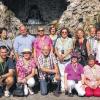 Gruppenerlebnis: Die Pilgergruppe unternahm auch viele Ausflüge in Rom, etwa in die vatikanischen Gärten, im Bild vor dem Adlerbrunnen.
