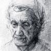 Beeindruckendes Werk: Mutter, 1985, Graphit.