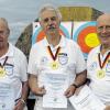 Gold geholt: der ehemalige Königshöfer Erhard Heintz (links), Alfred Hermens (Mitte) und Gerhard Theobald.