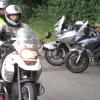 Die erste Gruppe der Tour führte Landrat Thomas Schiebel mit seiner BMW selbst.