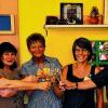 Glückwunsch: Paul Kremer, Vorsitzender des Trägerverein der Sozialstation St. Burkard, stößt mit den Mitarbeitern der Greußenheimer Tagespflege Susanne Bruckert, Petra Rauh, Slawka Skotniczny und Petra Klafke auf das zehnjährige Bestehen an.