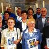 Feierten Konfirmationsjubiläen: (von links) vorne Paula Seufert, Hilde Bronnsack, Walter Dinkel, zweite Reihe Pfarrer Wolfgang Weich, Helene Bockisch, Ingeborg Wenzel, Günter Diemer, Werner Dünisch, dritte Reihe Oskar Alefeld, Betty Möhn, Ruth Hochrein, Erika Schüller, Brigitte Heine, Hermann Müller, hintere Reihe Walter Bronnsack, Gerhard Hochrein, Erich Rottmann.