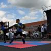 Vor der Warped Wall präsentierten die Nachwuchstalente von Sven Amends Boxcamp einen Kickbox-Showkampf. Vor der Warped Wall präsentierten die Nachwuchstalente von Sven Amends Boxcamp einen Kickbox-Showkampf.