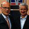 Positive Bilanz: Hans Beudert (VR-Bank Bad Kissingen-Bad Brückenau) und Bernd Bindrum (Raiffeisenbank Hammelburg).