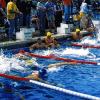 Spritzig: Der Start zum Triathlon im Gemündener Freibad. Am Samstag, 11. Mai, messen Schüler und Jugendliche ihre Kräfte, am Sonntag, 12. Mai, treten die Senioren ab 10 Uhr an.