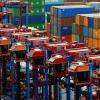 Container-Terminal im Hamburger Hafen: Die Bundesregierung erwartet eine sinkende Exportrate.
