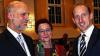 Beim Neujahrsempfang:  OB Kay Blankenburg mit seiner Frau Michaela und Weltklasse-Schwimmer Thomas Lurz (Würzburg).