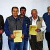 Die Treue gehalten: Der Anglerverein ehrte seine treuen Mitglieder (von links): Dieter Neller (40 Jahre), Harald Haberl (25), Günther Schmidt (25), Thomas Ungemach (10), Horst Broz (10), Nikolaus Basani (40) und Siegfried Foitzik (10).
