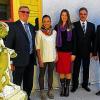 Im Bild: (von links) Lothar Schlereth (Vorsitzender des Johannes Vereins – Trägerverein des Kindergartens), Katrin Aßmann (Kindergartenleiterin des Kindergartens „Am Marienheim“ in Rottendorf), Mara Schwab (zusätzliche Fachkraft zur Sprachförderung), Rainer Fuchs (Bürgermeister Rottendorf) und Pfarrer Gerhard Weber (katholischer Pfarrer der Pfarrgemeinde St. Vitus Rottendorf).