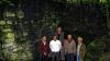 Ortstermin im Wald: Bürgermeister Burkard Losert, Peter Göpfert, Werner Weckesser, Edwin Hamberger und Bruno Popp, alle Mitglieder des Freundeskreises Schloss Grumbach, vor der Brunnenstube Kaltenbrunn.