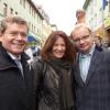 OB Georg Rosenthal, seine Frau Hanna und Uwe Steimle, Hauptdarsteller von "Sushi in Suhl". OB Georg Rosenthal, seine Frau Hanna und Uwe Steimle, Hauptdarsteller von "Sushi in Suhl".