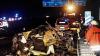 Tragödie auf der A 5: In der Nacht zu Montag starben vier Menschen bei Baden-Baden. Nach ersten Erkenntnissen eines Gutachters waren drei Autos in den Unfall verwickelt, wie die Polizei berichtete. Der Wagen der Getöteten wurde durch die Wucht des Aufpralls in zwei Teile.