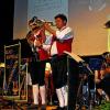 Aufgespielt: Klaus Nölp und Christian Graf beim Konzert der Blaskapelle Altmannshausen in Iphofen.