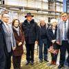 Freuen sich über die fortgeschrittenen Bauarbeiten: (von links) Stefan Paptistella (Vertreter des Architekturbüros), Manfred Hußlein (Schulleiter), Birgit Ramming-Scholz (Landratsamt Bamberg), Landrat Günther Denzler (Landrat), Hubert Patzelt (Gründungsrektor der Realschule Ebrach), Inge Patzelt, Max Schneider (Bürgermeister Ebrach) und Gabriele Pfeff-Schmidt (Landratsamt Bamberg).