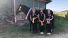 Erfolgreich bei der Regionalmeisterschaft im Voltigieren in Dinkelsbühl-Lohe. Im Bild das Pferd KCM C.Beaudine, Trainerin Martina Pfister, Einzel Senior Jasmin Pfister, Einzel Junior Madlen Schlott.