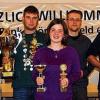Königsproklamation der Sondernauer Schützen: Der ehemalige Schützenmeister Wilhelm Mai (von links) zeichnete zweiten Ritter Andreas Genrich, Schützenkönig David Krenzer, Jugendkönigin Michaela Kistner, ersten Ritter Stefan Braunholz und die Gewinner der Glücksscheibe Marco Kistner aus. Dazu gratulierte Schützenmeister Patrick Maul.