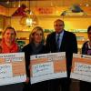 (hof)   Eine Spende in Höhe von 1000 Euro erhielten die drei Kindergärten der Gemeinde Niederwerrn. Spendiert hat diese Summe Apotheker Günter Baumann, Inhaber der Löwenapotheke in Niederwerrn. Anlass dafür ist das bevorstehende Weihnachtsfest. Statt Geschenke an seine Kunden zu verteilen, hat der Apotheker dieses Jahr erstmals die örtlichen Kindergärten mit einer Spende bedacht. Verwendet werden soll das Geld vor allem für die Anschaffung neuer Spiele in den Kindergärten. Bei der Scheckübergabe (von links) Sabine Thiel (evangelischer Kindergarten), Petra Schröder (Kindergarten Oberwerrn), Apotheker Günter Baumann und Irmtraud Hofmann (katholischer Kindergarten Niederwerrn).