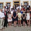 Die geehrten Wiesentheider Abiturienten mit ihren Stiftern, die Schulleitung des LSH, Oberstufenkoordinatorin Andrea Willacker und Paul Streng. Auf dem Bild fehlt Jana Mertins.