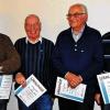 Ehrenurkunden für 30 Jahre Mitgliedschaft im DVF: (von links) die Fotokreis-Mitglieder Horst Müller, Johannes Becker, Horst Kreutz und Wolfgang Bayer.