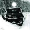 Schneepflug in Aktion: Dieses Foto entstand im Spessart und wurde in der Lohrer Zeitung am 29. Dezember 1962 erstmals veröffentlicht.