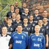 Die Männer des TSV Rödelsee II in der Saison 2012/13: (hinten von links) Simon Weigand, Jürgen Schmitt, Bastian Demel; (zweite Reihe von oben) Martin Strietzel, Franz-Xaver Hetterich, Dominik Lenhardt, Sascha Hammer, Vilo Vitkovic; (Mitte von links) Stefan Pruy, Thomas Endriss, Jens Vollhals, Tobias Hemberger, Andreas Wandler, Lukas Demel; (vorne von links) Betreuer Patrick Heß, Steven Hess, Christian Rossmark.