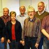 Wahlen bei der Laienspielgruppe Rimpar: (von links) Angelika Leppich (Schriftführerin), Heinz Kess (2.Vorsitzender), Irmtraut Weiler (Kassenwart), Ernst Kütt (Revisor), Paul Weilnhammer (Theaterwart), Robert Mayer (Revisor), Frank Hochstetter (Vorsitzender).