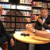 Main-Post-Redakteur Michael Czygan (links) im Gespräch mit Jakob Augstein (rechts) und Nikolaus Blome. 