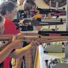 Schießtechnik: Gewehr richtig auflegen, zielen und dann erst abdrücken. Das lernten die Teilnehmer beim Schnupperschießen im Arnsteiner Ferienspaßprogramm.
