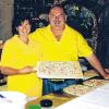 Auszeichnung: Petra und Uwe Schneider bekamen für ihre Flammkuchenstube einen Schlemmerblock-Award.