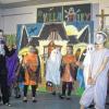 Gelungene Aufführung: Ein bezauberndes Musical führten die Hortkinder der Bastheimer Grundschule im „Gruselkabinett“ der Schule auf. Vampir Bisso und seine Freunde, die Fledermäuse und Gespenster, machten ein Heidenspektakel, um eine Familie vom Kauf ihrer Villa abzuschrecken.