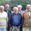 Ehre wem Ehre gebührt: Männer der ersten Stunde beim Sportclub Gaibach (von links): zweiter Vorsitzender Markus Aulenbach, Franz Lösch, Werner Schmitt, Hans Beuerlein, Chlodwig Hornung, Oskar Schmitt und Vorsitzender Paul Barthelme.