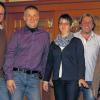 Ausgeschiedene Gemeinderäte geehrt: Der stellvertretender Vorsitzende Stefan Nonnenmacher (von links), zusammen mit dem Geehrten Thomas Ratschke, der dritten Vorsitzenden Petra Eberle, dem Geehrten Hermann Welzenbach und dem Vorsitzenden der Freien Wähler Frammersbach, Norbert Meidhof.