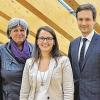 Neu im Amt: Gleichstellungsbeauftragte Ute Suckfüll (links) und ihre neue Stellvertreterin Anne-Kathrin Zeißner mit Landrat Florian Töpper.LRA