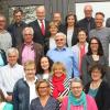 Die Dienstjubilare an Grund- und Mittelschulen mit den Vertretern des Personalrates und des Schulamtes.