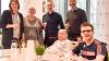 Gratulation zum ersten Geburtstag des Seniorenzentrums St. Hannah Distelhausen: (von links) Die Kaufmännische Direktorin Antonia Büchner, Einrichtungsleiterin Ruth Thome, Pflegedirektor Christian Knittel und der Hausoberer Michael Raditsch feierten gemeinsam  mit den Bewohnern.