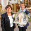 Für Schwester Angelika Kutt in Gaukönigshofen gab es zu ihrer goldenen Profess einen Engel von Gertrud Renner.
