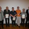 Für 25 Jahre Mitgliedschaft im Lebenshilfeverein Rhön-Grabfeld wurden geehrt (ab 2. von links): Rudolf Pagel, Katja Hergenhan, Helmut Köberlein und Annelore Greier. Es fehlt Olga Wermann. Mit im Bild Geschäftsführer Jens Fuhl und die Vorsitzende Brunhilde Hergenhan Für 25 Jahre Mitgliedschaft im Lebenshilfeverein Rhön-Grabfeld wurden geehrt (ab 2. von links): Rudolf Pagel, Katja Hergenhan, Helmut Köberlein und Annelore Greier. Es fehlt Olga Wermann. Mit im Bild Geschäftsführer Jens Fuhl und die Vorsitzende Brunhilde Hergenhan