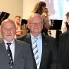 Jörg Ammon (BLSV), Friedrich Born (TSV-Vorstand), Karl-Heinz Hübner (BLSV) und Bürgermeister Stephan Amend (von links) hielten die Ansprachen. 