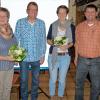 Dank mit Blumen: (von links) die Vorsitzende des VdK-Kreisverbands Haßberge, Maria Watzke, der stellvertretende Ortsvorsitzende Matthias Stahl, Referentin Tina Lenhart und Ortsvorsitzender Ludwig Popp.