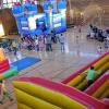 Trimm-dich-Burgen in der Trimberg-Halle: An die 500 Besucher drängten sich an zwei Tagen auf dem ersten Indoorspielplatz in der Hugo-von-Trimberg-Halle Niederwerrn.