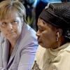 Gipfel auf Malta: Kanzlerin Angela Merkel lauscht der Vertreterin der Afrikanischen Union, Nkosazana Dlamini-Zuma.