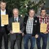 Geehrt für langjährige TSV-Mitgliedschaft: stellvertretende Vorsitzende Maryann Fuchsberger, Walter Endres, Josef Wirth, Stefan Schäfer, Wilhelm Walter (alle 40 Jahre dabei) und Vorsitzender Ralf Schreckenbach.