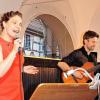 Jazz & Latin Night im Alten Rathaus: Sängerin Claudia Carbo und Gitarrist Felix Heydemann begeisterten.