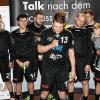 Letzte Worte: Dennis Orf versucht sich nach dem Rödelseer Saisonfinale an einer Abschiedsformel – er und die meisten seiner Mitspieler auf diesem Bild haben den Verein inzwischen verlassen.