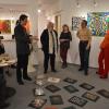 Kunstvereinsvorsitzender Csaba Horovitz (Mitte) überraschte bei der Ausstellung "3000 Zustände des Herzens" mit der Symbolsprache, die er zu diesem Thema entwickelt hatte. Foto Nerche-Wolf Kunstvereinsvorsitzender Csaba Horovitz (Mitte) überraschte bei der Ausstellung "3000 Zustände des Herzens" mit der Symbolsprache, die er zu diesem Thema entwickelt hatte. Foto Nerche-Wolf