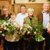 Der Gesangverein Frankenwinheim ehrte langjährige Mitglieder bei seiner Jahreshauptversammlung im Vereinslokal Kraus (von links): Vorsitzender Elmar Walter, Bürgermeister Herbert Fröhlich, Gertrud Maier, Chorleiter Edgar Sauer, Mechthild Finster, Otto Röll und die stellvertretende Vorsitzende Martina Gunkel.
