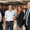 Logistik-Fachleute: die Geschäftsführer Dr. Ferdinand von Alvensleben (links) und Bernd Schäflein (rechts), Projektleiter Carsten Licht (Schäflein)und Nicole Hohmann (E/D/E).