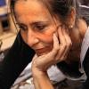 Sabine Fleckenstein präsentiert ihre Bilder in der ehemaligen Synagoge Arnstein.