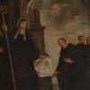 Die heilige Gertrud als legendäre Gründerin von Neustadt: Auf diesem Gemälde in der Kirche übergibt sie den Bauplan für das Kloster.